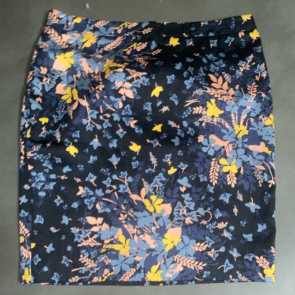 J.Crew Floral Pencil Skirt